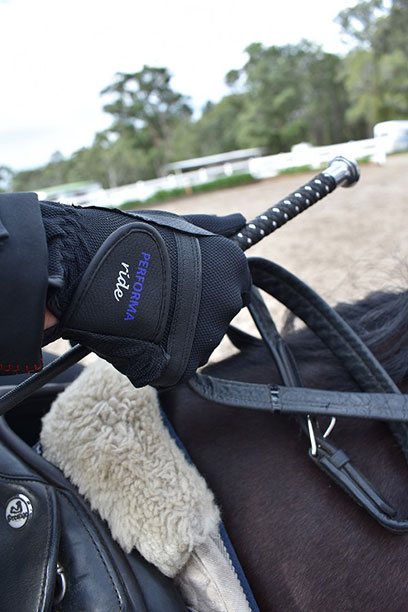 performa ride horse riding glove black 2