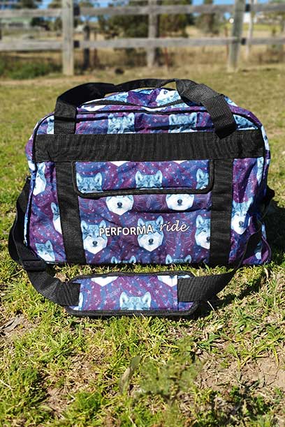 wolf courage horse tack carry bag limited edition performa ride