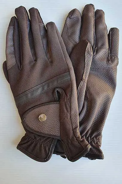 horse riding glove brown performa ride