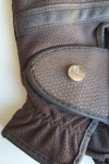 horse riding glove brown top button close up performa ride