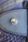 horse riding glove navy top side button close up performa ride