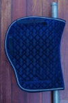 liquid glitter dressage saddle pad blue performa ride