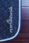 liquid glitter jump saddle pad silver left side very close up performa ride