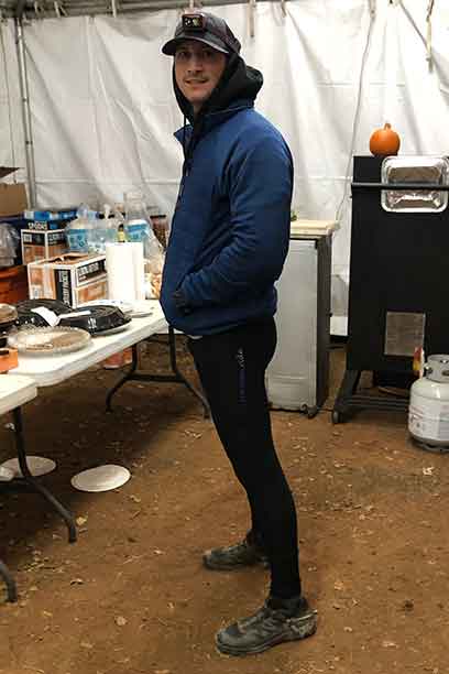mens horse riding tights left side standing performa ride