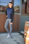 freedom hybrid jacket black navy left front side performa ride