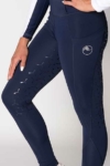 disrupt summer horse riding tights navy front left close up a performa ride