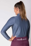 equestrian grey glacier long sleeve baselayer top back side b performa ride