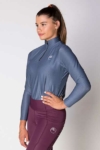 equestrian grey glacier long sleeve baselayer top left side b performa ride