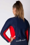 equestrian technical shirt red navy back b performa ride