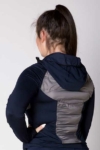freedom hybrid equestrian jacket grey navy back left a performa ride