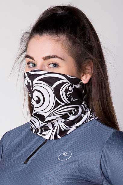 liberty bluff face mask black white close up b performa ride
