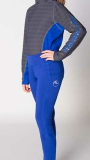 youth disrupt horse riding tights royal blue front left performa ride