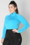 equestrian top chill base layer aqua front a performa ride