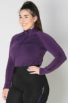 equestrian top chill base layer purple front a performa ride