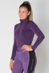 equestrian top chill base layer purple front b performa ride