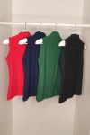 equestrian summer sleeveless top slim fit black navy red green closet performa ride