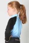 youth base layer equestrian top blue blue ombre left side performa ride