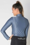 glacier long sleeve slim fit equestrian top adult grey back a performa ride