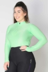 glacier long sleeve slim fit equestrian top adult mint front b performa ride