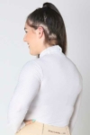 glacier long sleeve slim fit equestrian top adult white back b performa ride