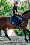 youth logo t shirt navy right on horse performa ride