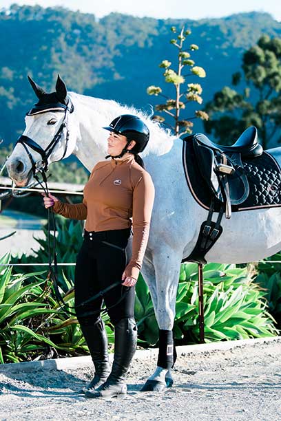 disrupt baselayer midseason equestrian top autumn front left performa ride