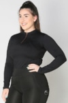 luna baselayer equestrian top black front left performa ride
