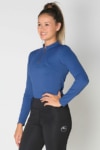 luna baselayer equestrian top blue front left performa ride