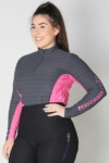 equestrian technical long sleeve top pink front b performa ride