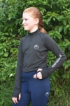 disrupt kids baselayer equestrian top black front left performa ride