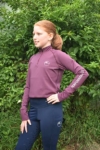 disrupt kids baselayer equestrian top grape front left performa ride