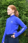 disrupt kids baselayer equestrian top royal blue front left performa ride