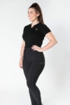 evolve horse riding tights black front left model performa ride