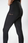 evolve horse riding tights black left performa ride