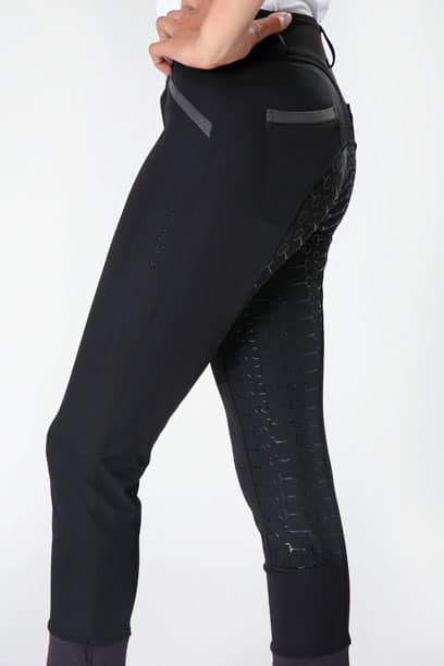 pr horse riding breeches onyx left close performa ride