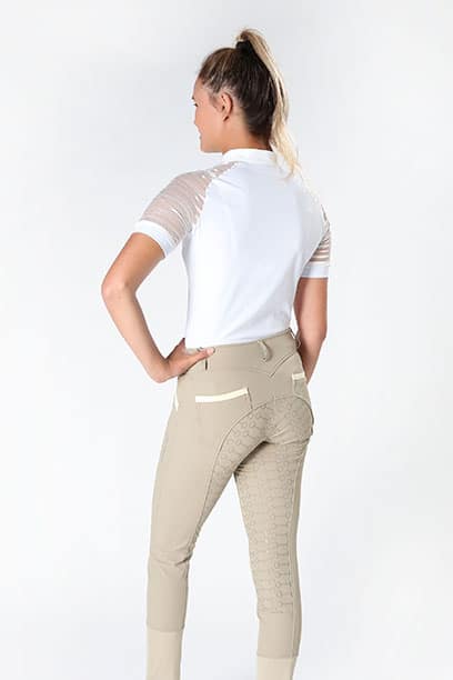 pr horse riding breeches tan left back performa ride