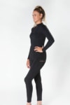 spark horse riding tights black left front performa ride