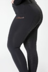 spark horse riding tights black left performa ride