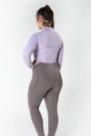 spark horse riding tights grey left back model performa ride