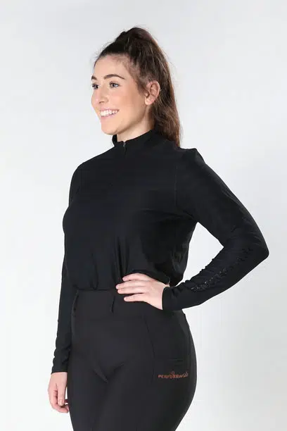 technical shirt relaxed fit black front left performa ride