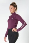 disrupt autumn base layer equestrian top grape front left performa ride