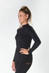 luna rose baselayer equestrian top black front left performa ride