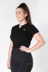 slogan tee black front left model a performa ride