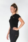 slogan tee black front left performa ride