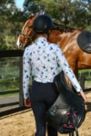 flower print glacier long sleeve top back performa ride