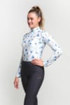 flower print glacier long sleeve top front left performa ride