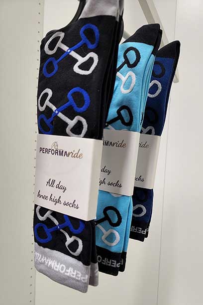 knee high horse riding socks performa ride