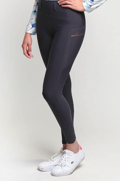 grey evolve horse riding tights front left performa ride