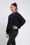 chestnut crew neck sweater front left performa ride