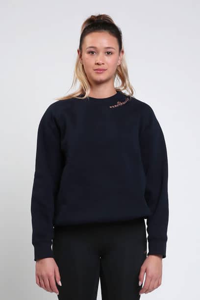 chestnut crew neck sweater front performa ride